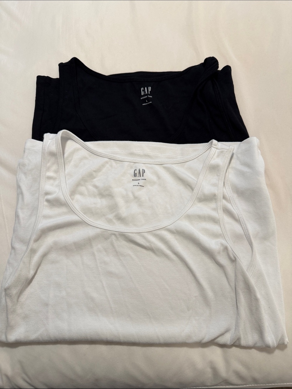 GAP Black and White  Tank Tops - 2 Pack